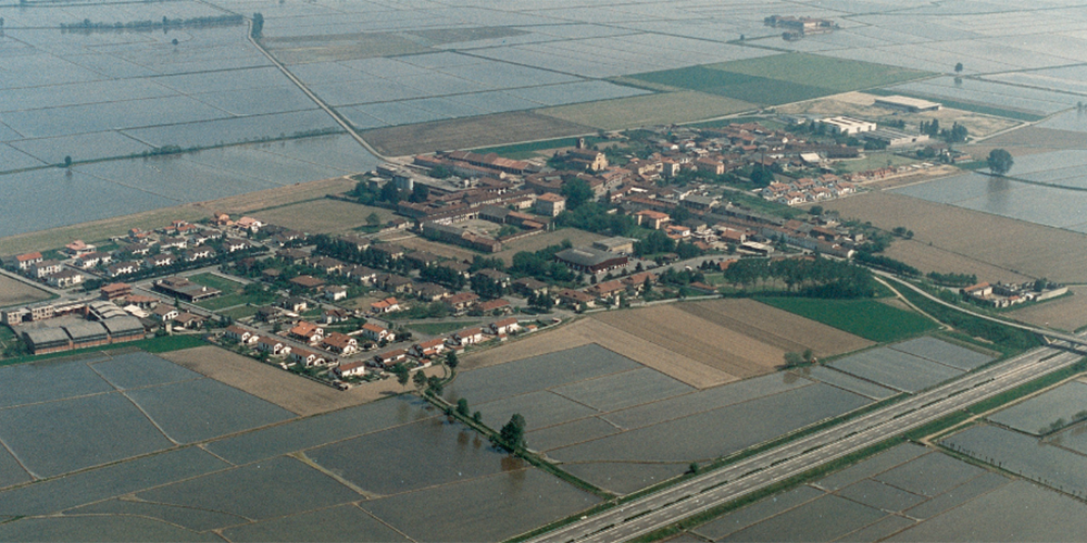 casalbeltrame dall'alto